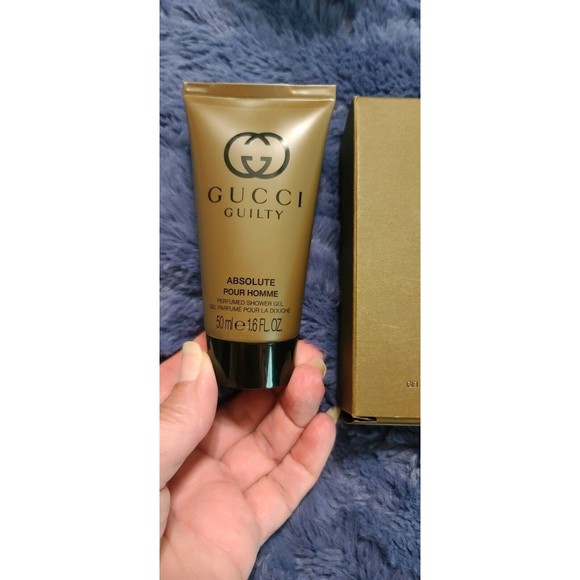 Gucci Guilty Absolute Men After Shave Balm&Shampoo Set 2 x50 ml and shower gel - Picture 2 of 2